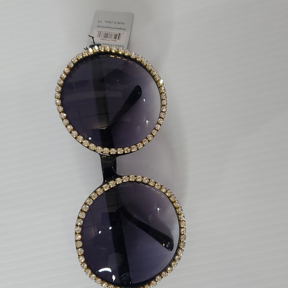 COPY - Big round sunglasses with bling - Picture 2 of 3
